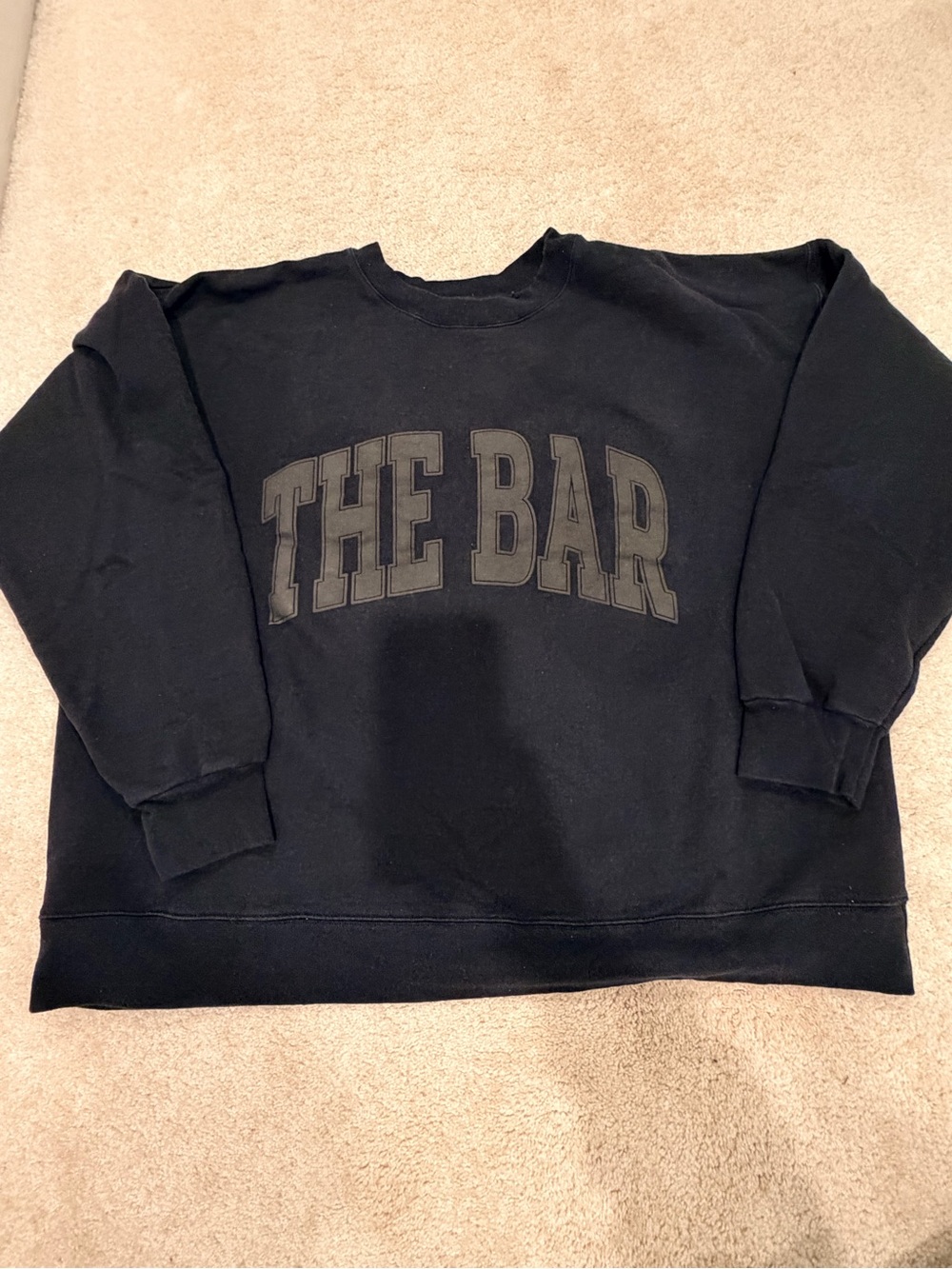 The Bar!  Crewneck Sweatshirt with 'THE BAR' Graphic - Picture 2 of 2